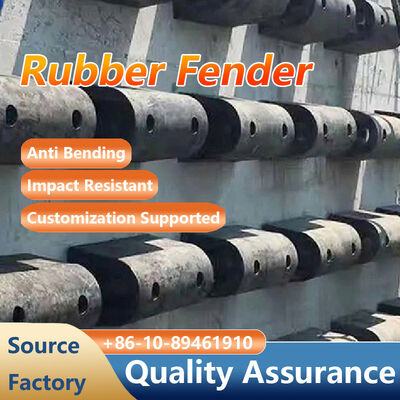 Rubber Dock Bumper High Pressure Tolerance Shock Absorption Tear Resistance